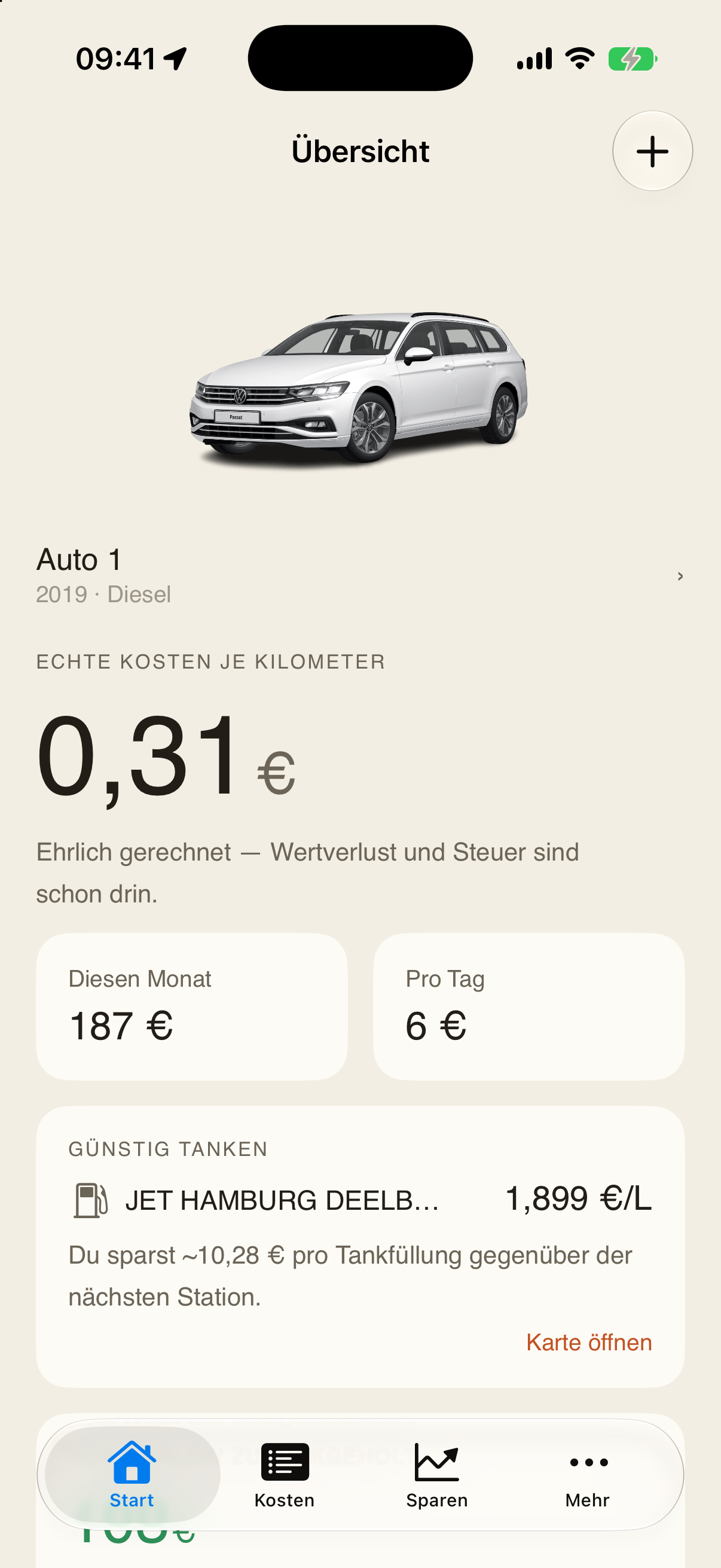 Marlow zeigt die echten Kosten je Kilometer: 0,31 €: Wertverlust und Steuer sind schon drin.